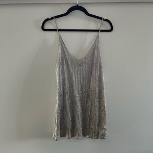 Amuse Society Metallic Mini Dress | Size Small